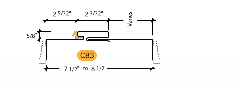 Adjustable Kerfed - Frame Profile (C83)